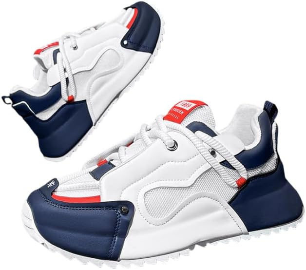 Модные мужские кроссовки с цветными блоками, удобные с шнуровкой и нескользящей подошвой для повседневной носки и активного отдыха на свежем воздухе Hhhchpm, белый/синий
Модные мужские кроссовки с цветными блоками, удобные с шнуровкой и нескользящей подошвой для повседневной носки и активного отдыха на свежем воздухе Hhhchpm, белый/синий