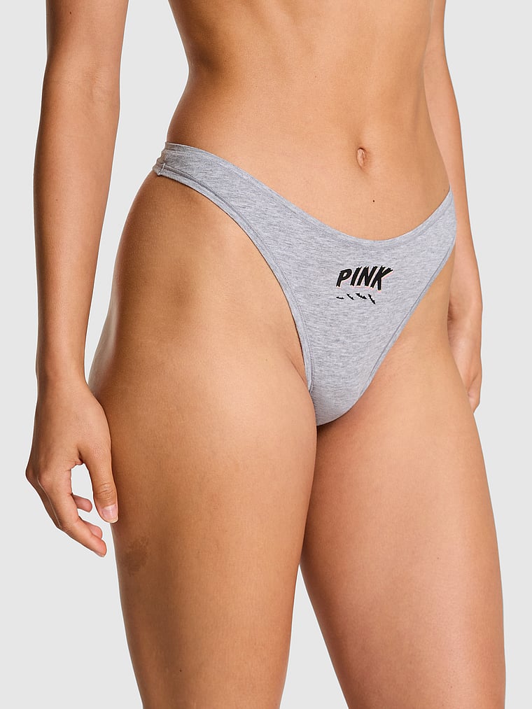 Хлопковые трусики-стринги с высоким вырезом Pink, smooth medium heather grey pink bats graphic
Хлопковые трусики-стринги с высоким вырезом Pink, smooth medium heather grey pink bats graphic