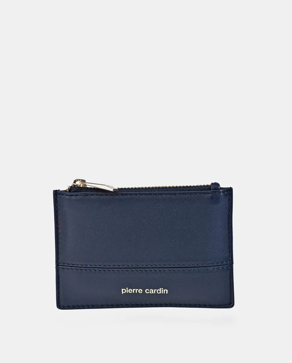 Кожаный держатель карт на молнии Pierre Cardin, синий
Кожаный держатель карт на молнии Pierre Cardin, синий