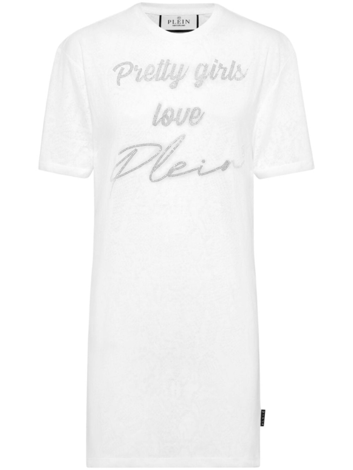 Платье-футболка с короткими рукавами Philipp Plein, белый
Платье-футболка с короткими рукавами Philipp Plein, белый