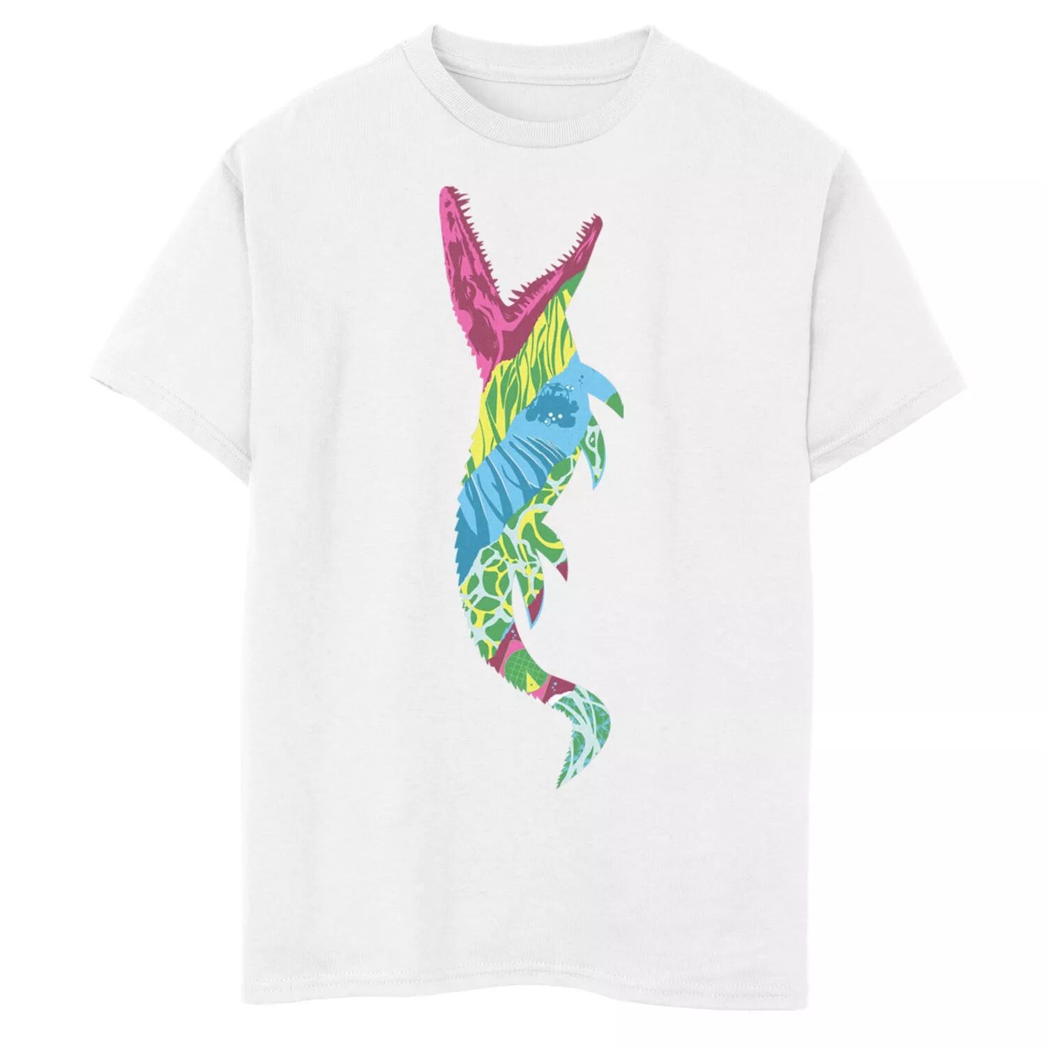 Футболка с рисунком мозазавра и силуэтом мозазавра для мальчиков 8–20 лет Jurassic World 
Футболка с рисунком мозазавра и силуэтом мозазавра для мальчиков 8–20 лет Jurassic World