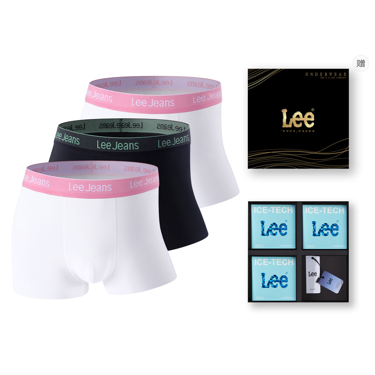 Мужские трусы-боксеры Lee, Box 3 Pack (белый+черный+белый)
Мужские трусы-боксеры Lee, Box 3 Pack (белый+черный+белый)