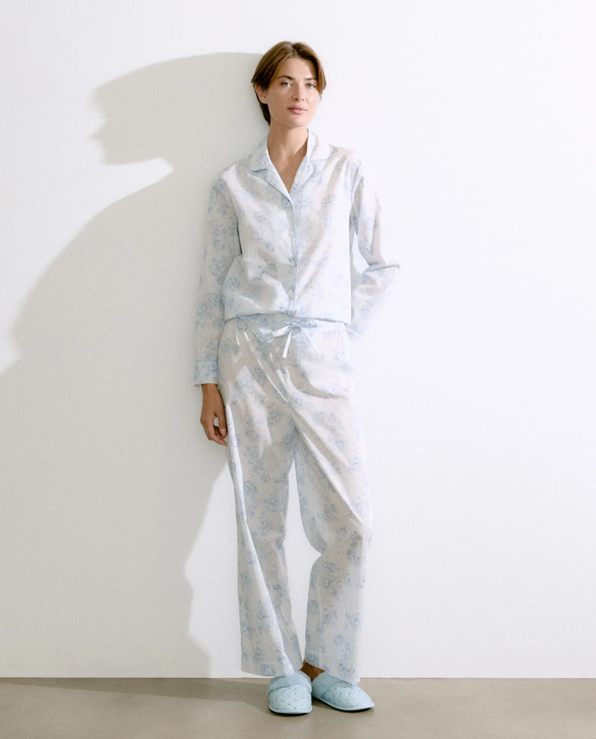 Пижама в стиле рубашки Énfasis, синий
Пижама в стиле рубашки Énfasis, синий