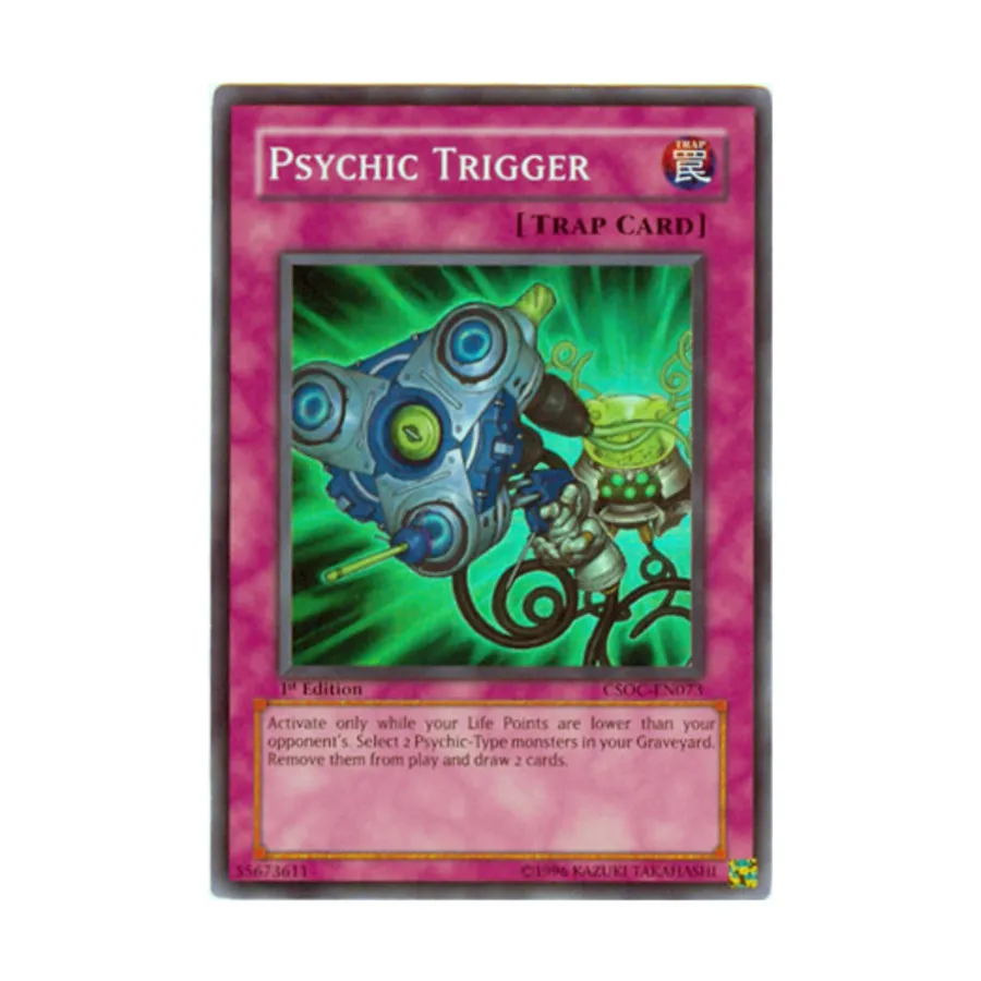 CCG Психический триггер (супер редкий), Yu-Gi-Oh - Crossroads of Chaos - Singles
CCG Психический триггер (супер редкий), Yu-Gi-Oh - Crossroads of Chaos - Singles