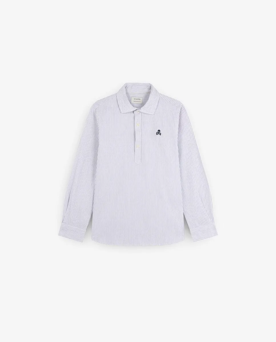Детская рубашка в полоску из хлопка Scalpers, синий
Детская рубашка в полоску из хлопка Scalpers, синий