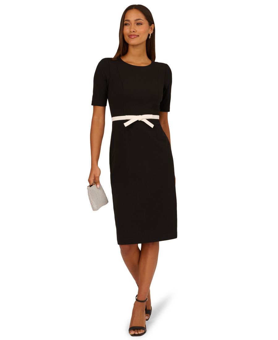 Женское платье с контрастной отделкой и короткими рукавами Adrianna Papell, Blckivry
Женское платье с контрастной отделкой и короткими рукавами Adrianna Papell, Blckivry