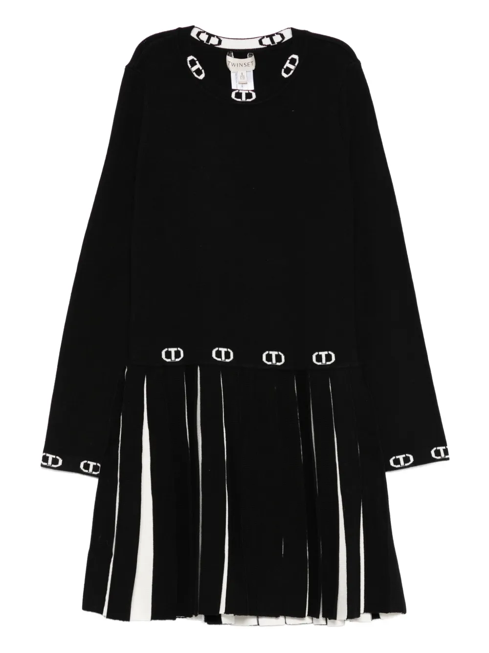 Платье с плиссированным подолом и логотипом TWINSET Kids, черный
Платье с плиссированным подолом и логотипом TWINSET Kids, черный