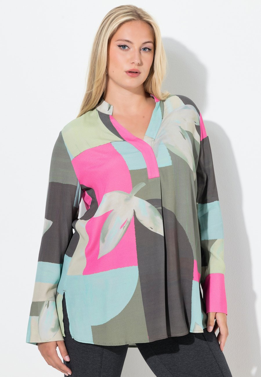 Блуза Ulla Popken Blouse, Pale Khaki/Khaki
Блуза Ulla Popken Blouse, Pale Khaki/Khaki