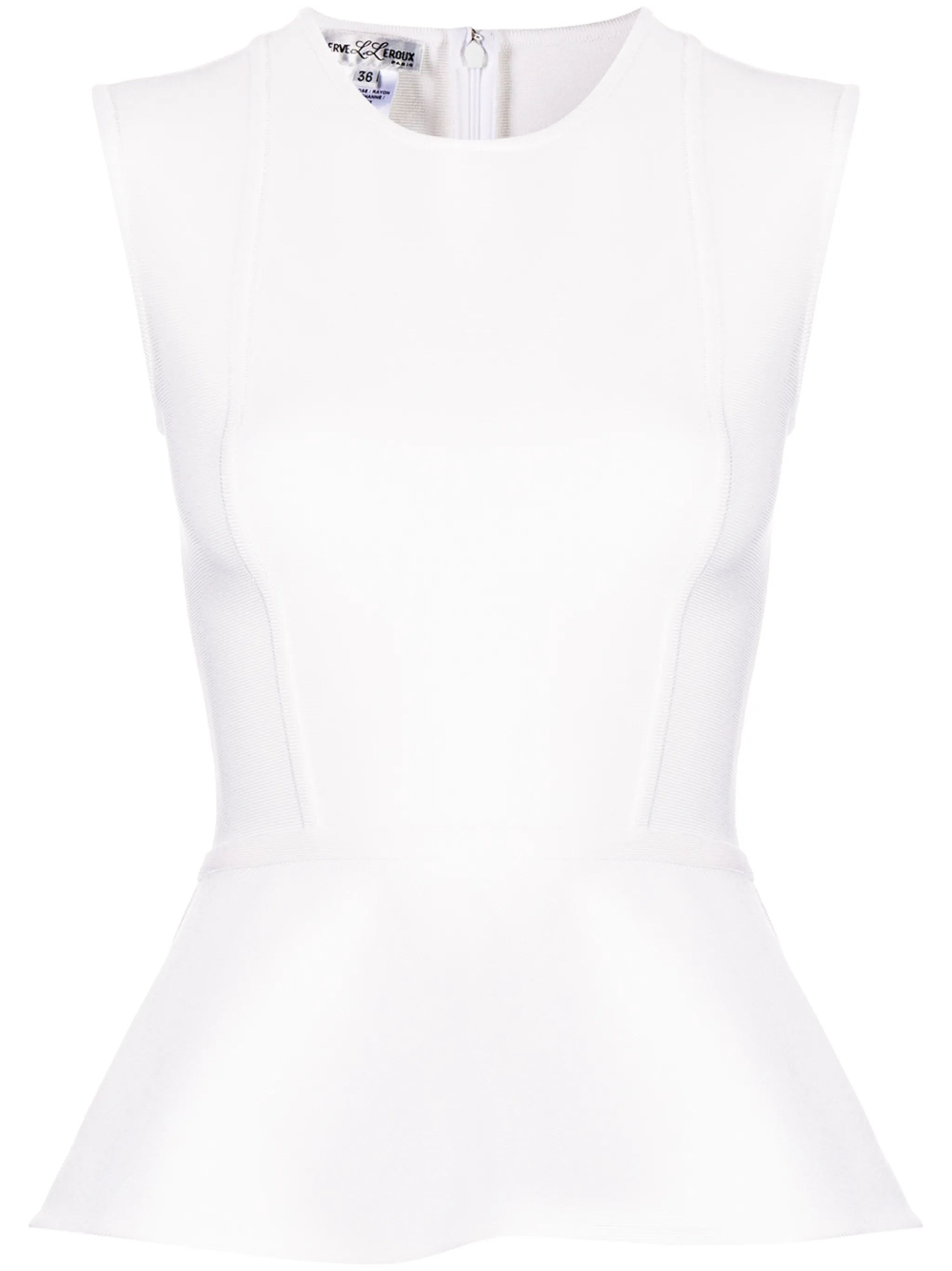 Топ с баской Herve L. Leroux, белый
Топ с баской Herve L. Leroux, белый
