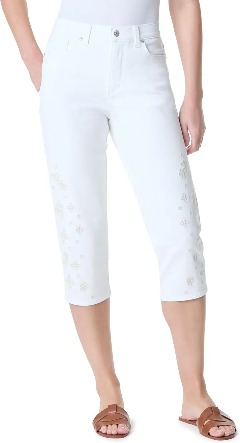 Gloria Vanderbilt Amanda Capri с высокой посадкой и прямым кроем
Gloria Vanderbilt Amanda Capri с высокой посадкой и прямым кроем