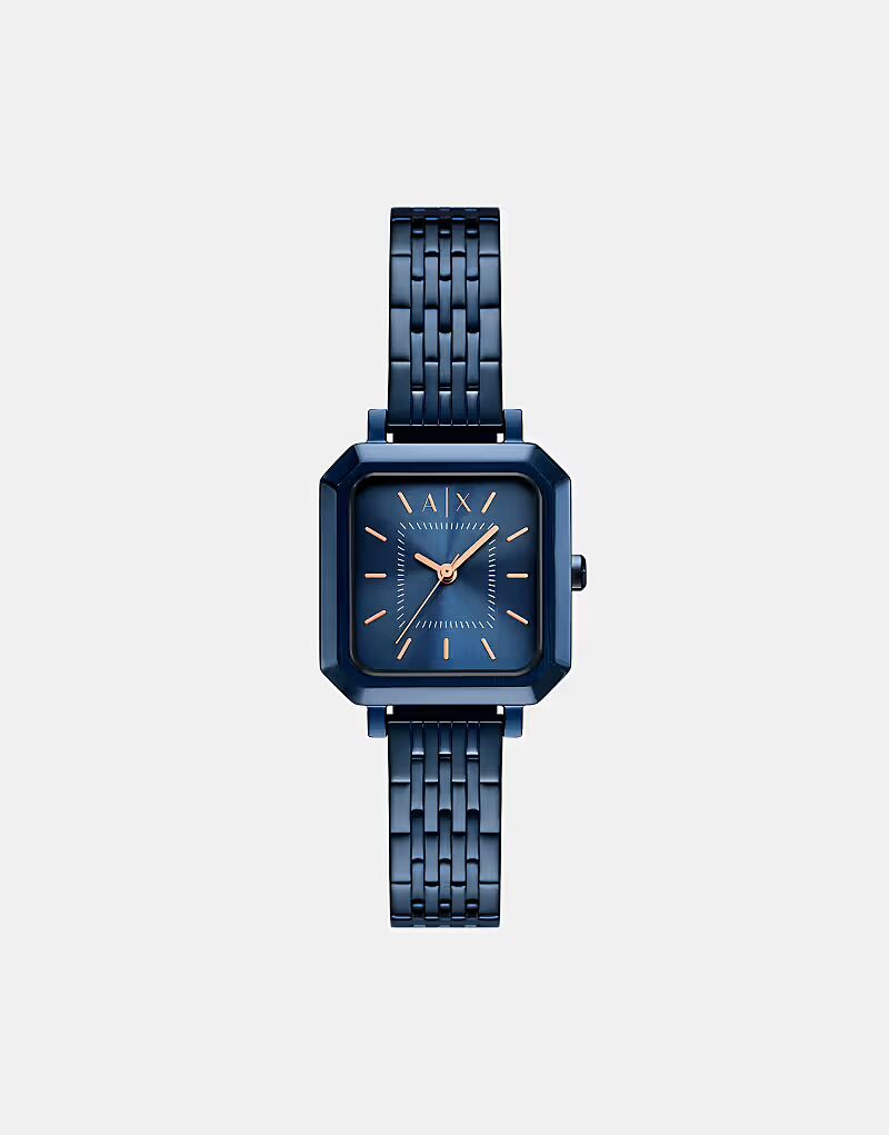 Женские кварцевые часы, синяя нержавеющая сталь синего цвета Armani Exchange
Женские кварцевые часы, синяя нержавеющая сталь синего цвета Armani Exchange