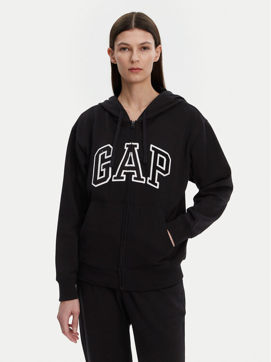 Свободный крой толстовки 727433-04 Gap, черный 
Свободный крой толстовки 727433-04 Gap, черный