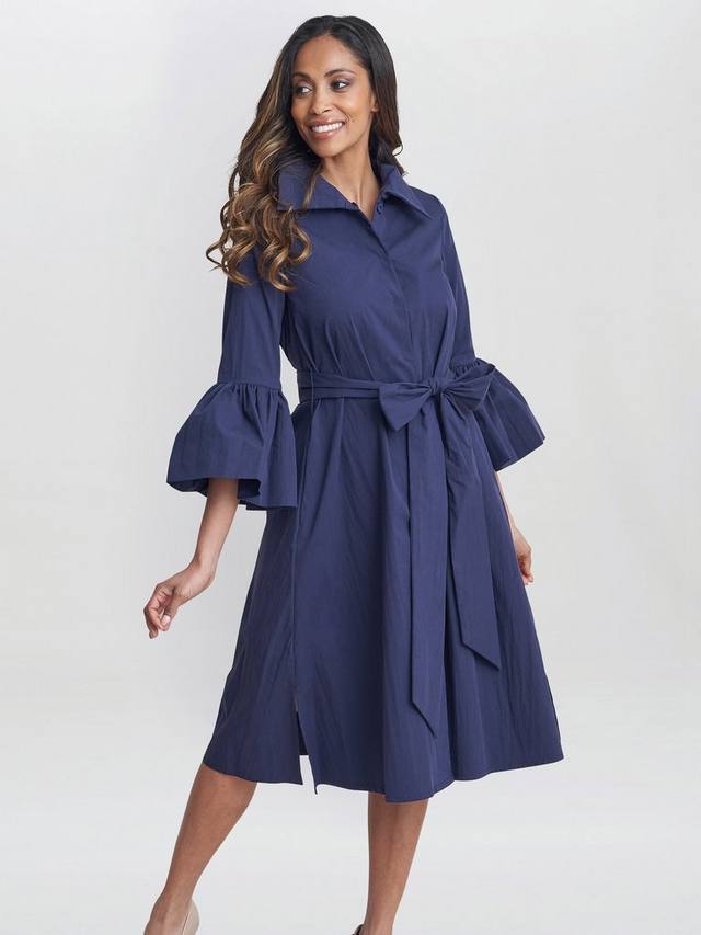 Платье-рубашка миди из тафты melinda Gina Bacconi, темно-синий
Платье-рубашка миди из тафты melinda Gina Bacconi, темно-синий