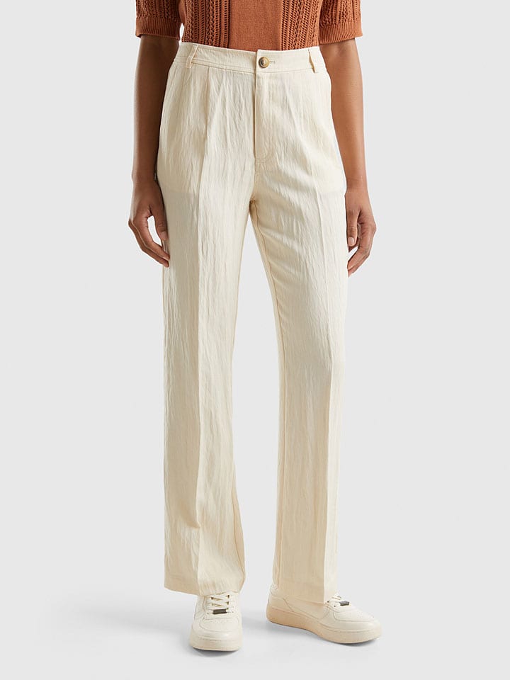 Тканевые брюки Benetton, бежевый
Тканевые брюки Benetton, бежевый