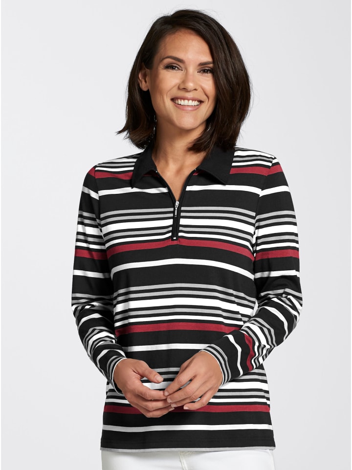 Рубашка-поло в красно-черную полоску WITT WEIDEN
Рубашка-поло в красно-черную полоску WITT WEIDEN