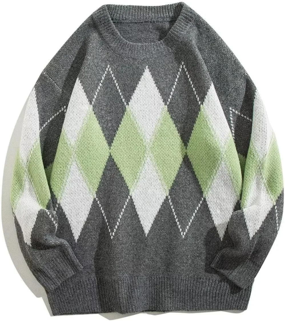 Свитер для мужчин Argyle в стиле ретро SUGEBETA
Свитер для мужчин Argyle в стиле ретро SUGEBETA