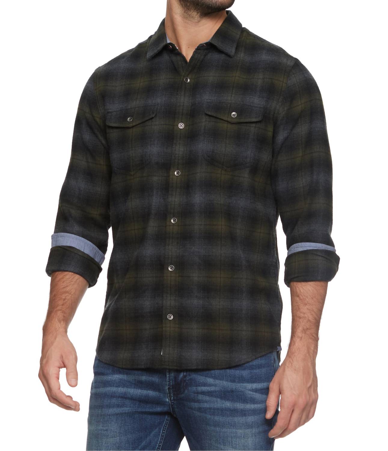 Рубашка Shelton Flannel в оливковом/черном/угольном цвете Flags & Anthem
Рубашка Shelton Flannel в оливковом/черном/угольном цвете Flags & Anthem