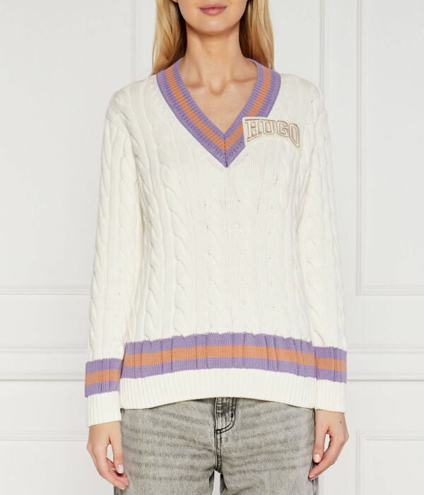 Свитер sllarie Regular fit Hugo, бежевый
Свитер sllarie Regular fit Hugo, бежевый