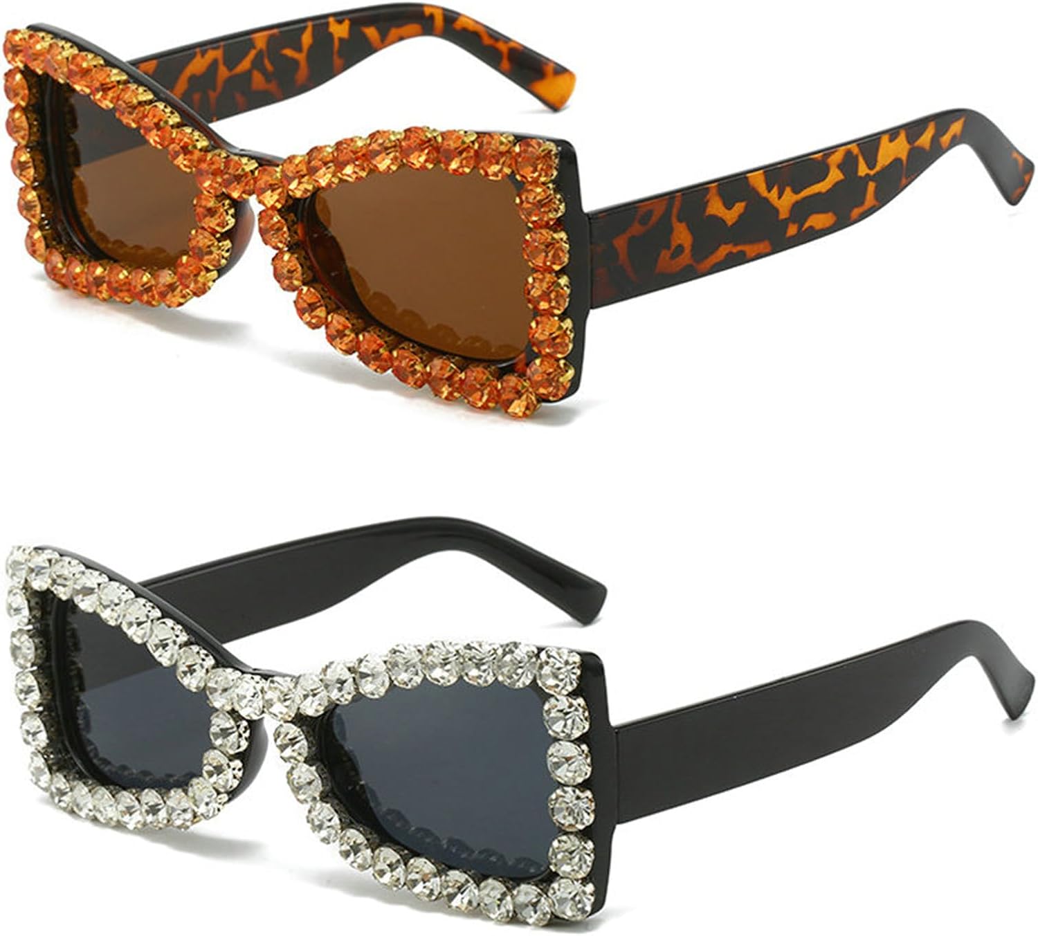 Солнцезащитные очки Diamond Butterfly черные женские в стиле ретро с драгоценными камнями и стразами, сверкающие кристаллами, роскошные очки с блестками helena, Black+leopard
Солнцезащитные очки Diamond Butterfly черные женские в стиле ретро с драгоценными камнями и стразами, сверкающие кристаллами, роскошные очки с блестками helena, Black+leopard