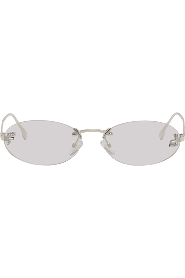 Fendi Серебряные солнцезащитные очки "Fendi First" с кристаллами
Fendi Серебряные солнцезащитные очки "Fendi First" с кристаллами
