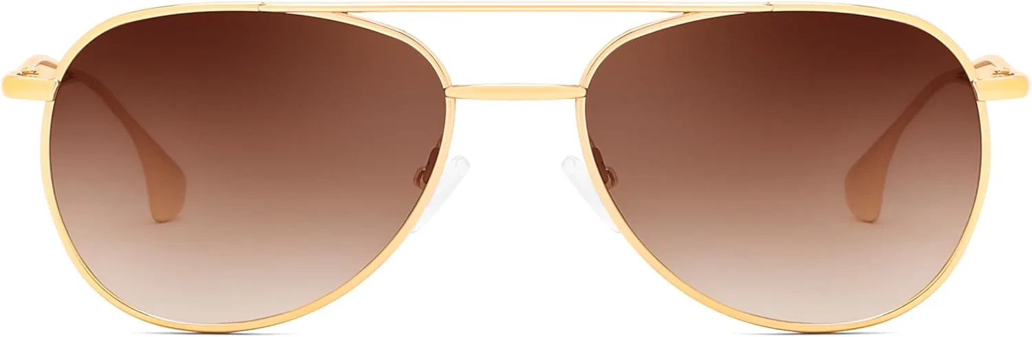 Солнцезащитные очки FEISEDY в стиле ретро «Авиатор» для женщин и мужчин, винтажные квадратные очки-пилот в модной металлической оправе B9172, Gold Frame Brown Lens
Солнцезащитные очки FEISEDY в стиле ретро «Авиатор» для женщин и мужчин, винтажные квадратные очки-пилот в модной металлической оправе B9172, Gold Frame Brown Lens