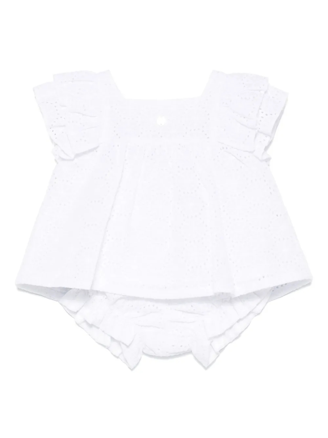 Комплект из платья и шортов с английской вышивкой Patachou, белый
Комплект из платья и шортов с английской вышивкой Patachou, белый