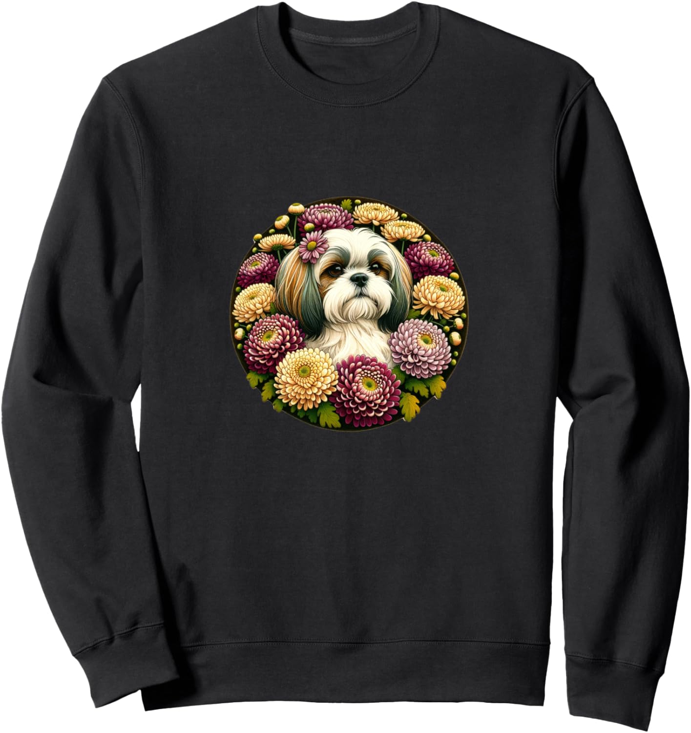 Толстовка с изображением собаки породы ши-тцу и хризантемы Shih Tzu Chrysanthemum Snugg, черный
Толстовка с изображением собаки породы ши-тцу и хризантемы Shih Tzu Chrysanthemum Snugg, черный