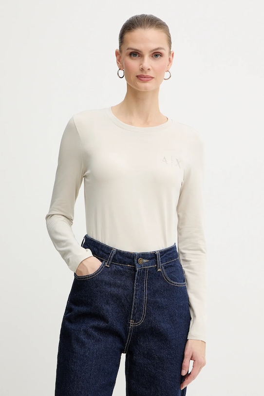 Лонгслив Armani Exchange, бежевый
Лонгслив Armani Exchange, бежевый