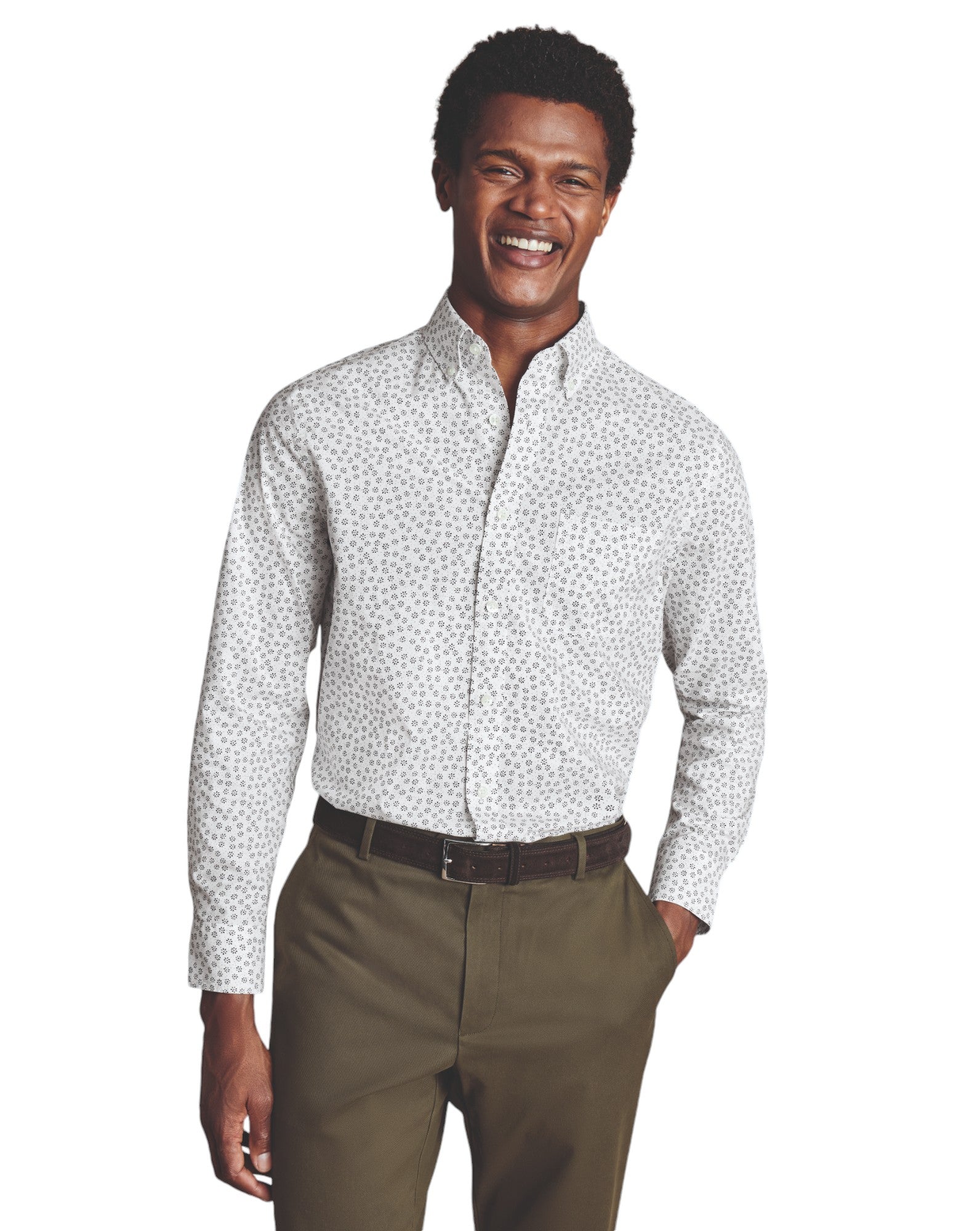 Мужская рубашка Charles Tyrwhitt Slim Fit Semi Cutaway с нескользящим воротником и цветочным геометрическим принтом, белый
Мужская рубашка Charles Tyrwhitt Slim Fit Semi Cutaway с нескользящим воротником и цветочным геометрическим принтом, белый