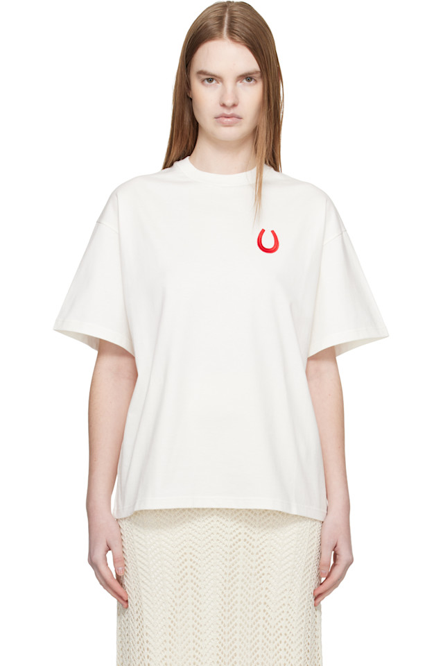 Jil Sander Белая хлопковая футболка с круглым вырезом, Белый, Jil Sander Белая хлопковая футболка с круглым вырезом
Jil Sander Белая хлопковая футболка с круглым вырезом, Белый, Jil Sander Белая хлопковая футболка с круглым вырезом