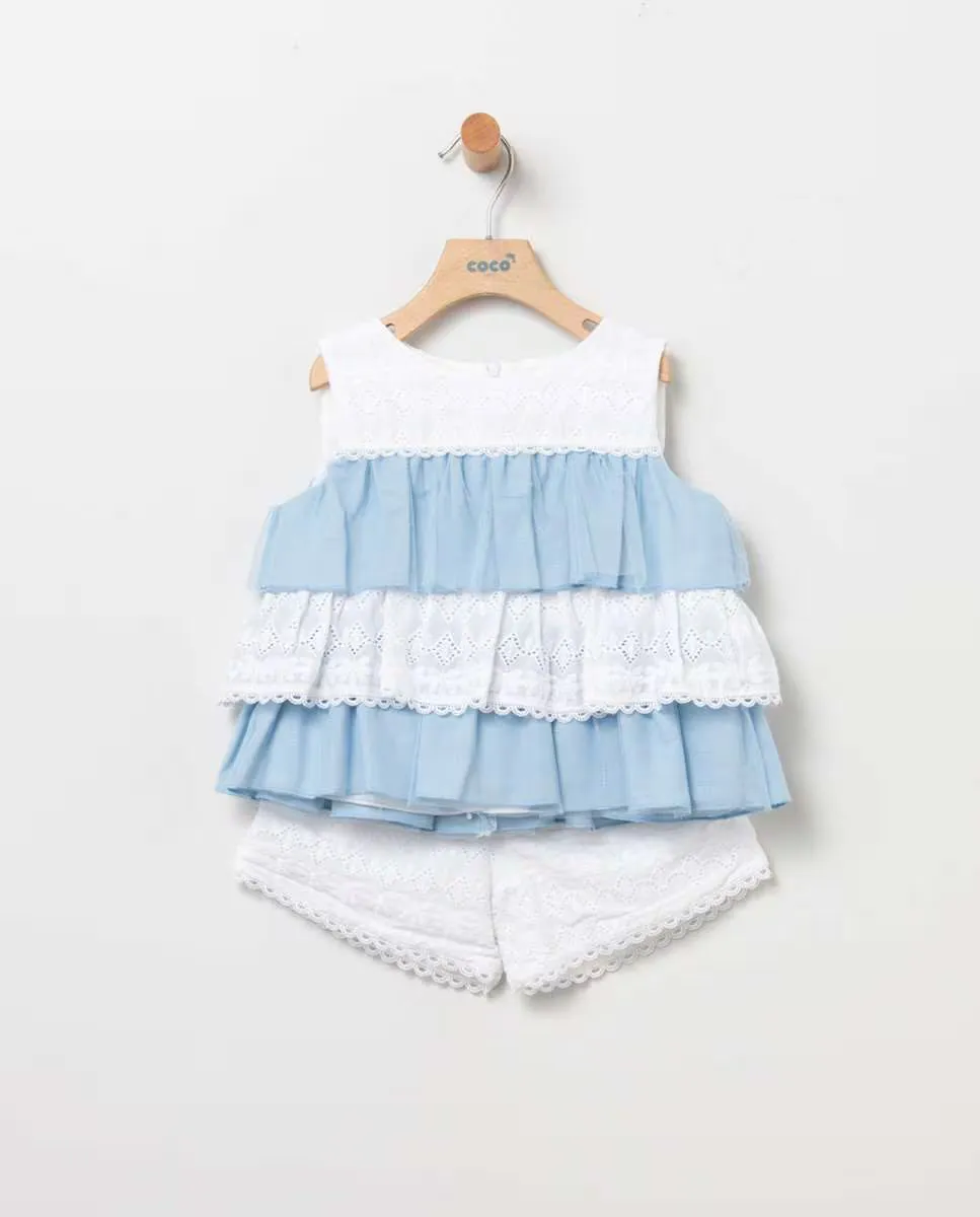 Комплект из 2-х предметов для девочки с вышивкой и фатином Coco Acqua, синий
Комплект из 2-х предметов для девочки с вышивкой и фатином Coco Acqua, синий