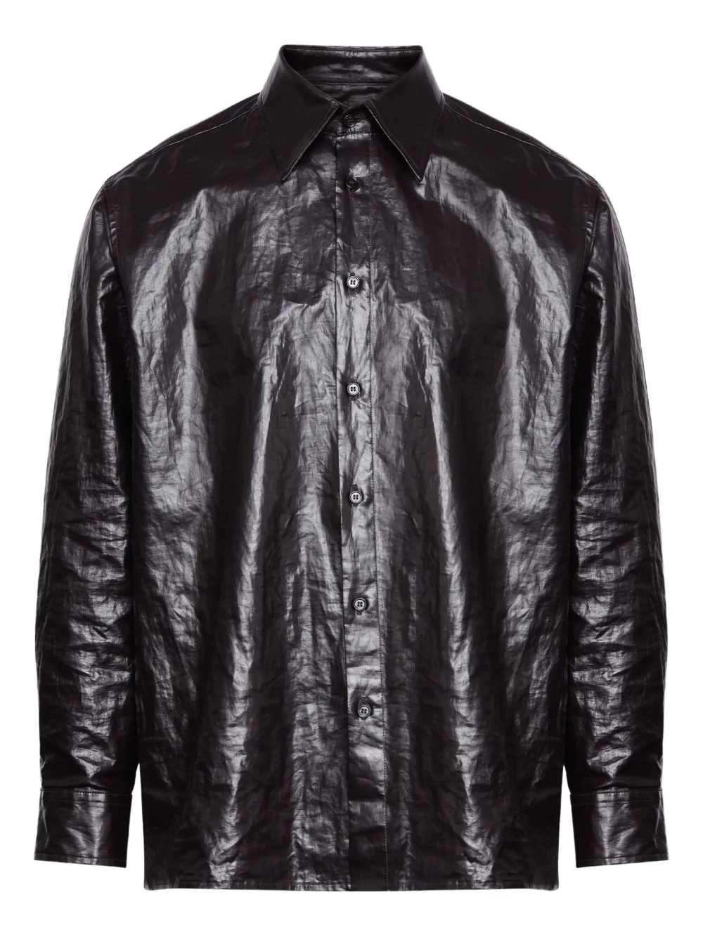 Рубашка с жатым эффектом MM6 Maison Margiela
Рубашка с жатым эффектом MM6 Maison Margiela