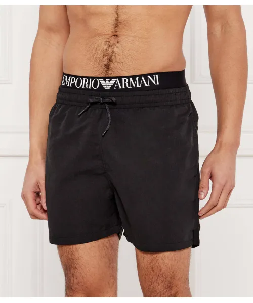 Пляжные шорты Regular fit Emporio Armani, черный
Пляжные шорты Regular fit Emporio Armani, черный