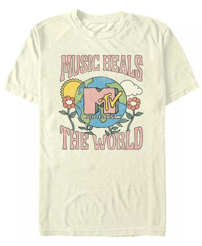 Мужская футболка с коротким рукавом Music Heals MTV, коричневый/бежевый
Мужская футболка с коротким рукавом Music Heals MTV, коричневый/бежевый