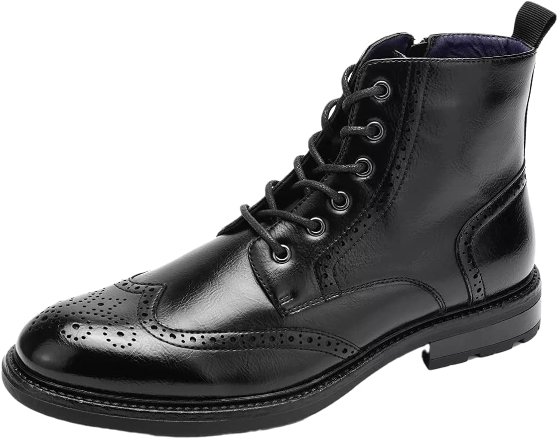 Мужские ботинки Temeshu Wingtip Oxford с боковой молнией, ботинки мотоциклетного типа MS07, черный
Мужские ботинки Temeshu Wingtip Oxford с боковой молнией, ботинки мотоциклетного типа MS07, черный