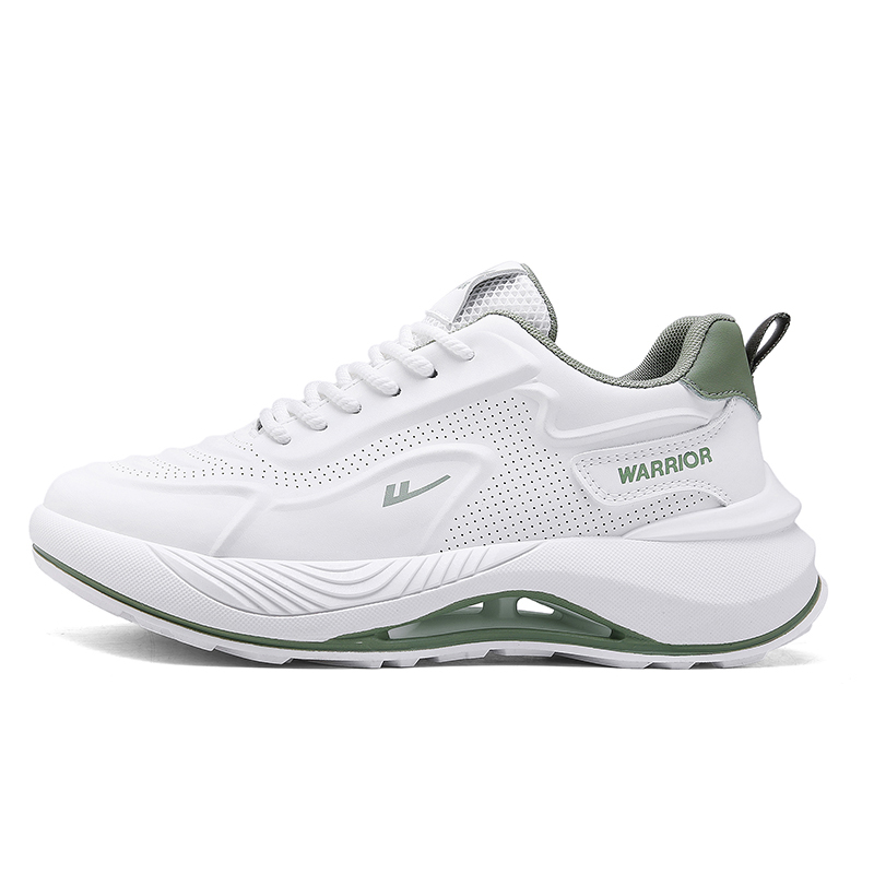 WARRIOR Антискользящие износостойкие мужские кэжуал кеды низкие бело-зеленые, цвет White/Green
WARRIOR Антискользящие износостойкие мужские кэжуал кеды низкие бело-зеленые, цвет White/Green