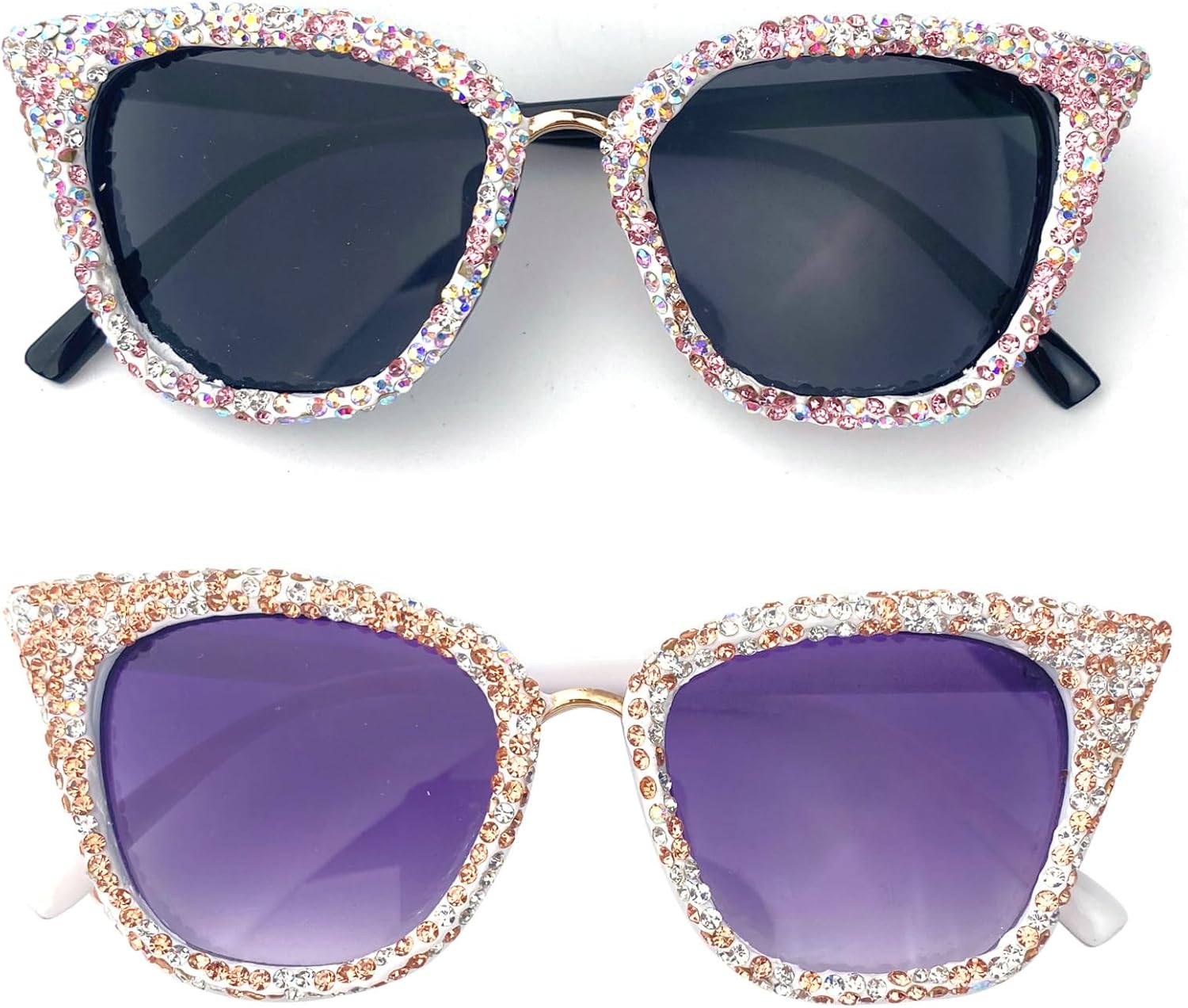Солнцезащитные очки в стиле «кошачий глаз» 90-х годов с блестками и стразами, женские, с кристаллами, защитой от УФ-излучения UV400, сверкающие бриллиантовые очки для вечеринок mincl, 2pcs-pink&brown
Солнцезащитные очки в стиле «кошачий глаз» 90-х годов с блестками и стразами, женские, с кристаллами, защитой от УФ-излучения UV400, сверкающие бриллиантовые очки для вечеринок mincl, 2pcs-pink&brown