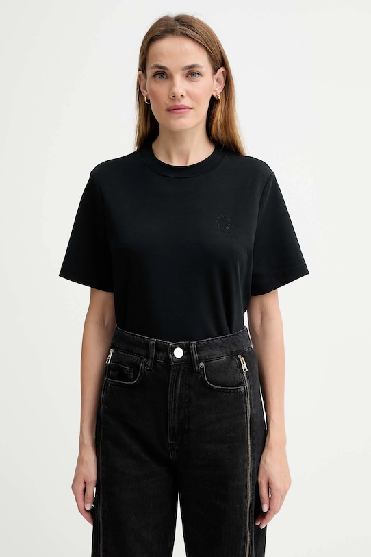 Хлопковая футболка Allsaints, черный
Хлопковая футболка Allsaints, черный