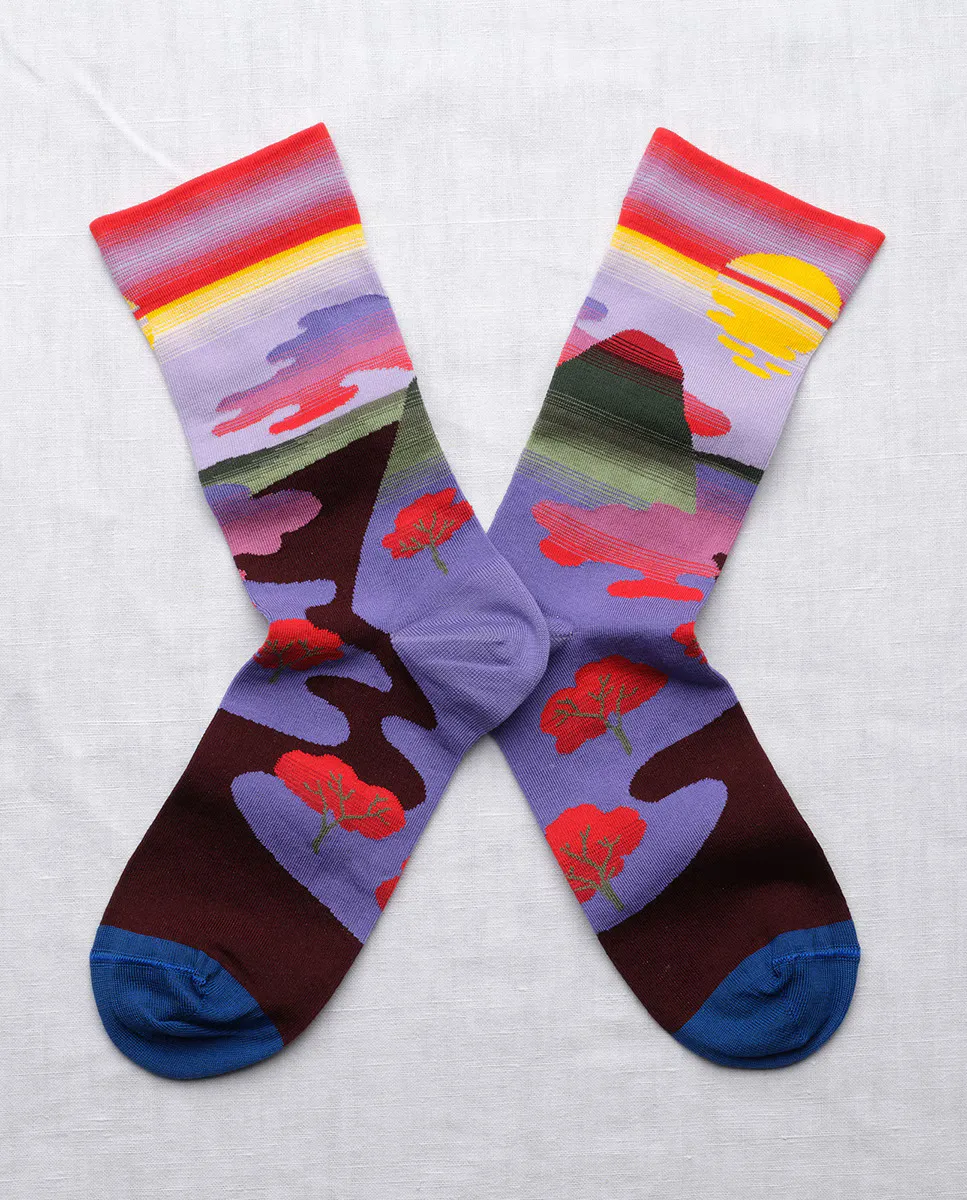 Женские носки с принтом Bonne Maison, мультиколор 
Женские носки с принтом Bonne Maison, мультиколор