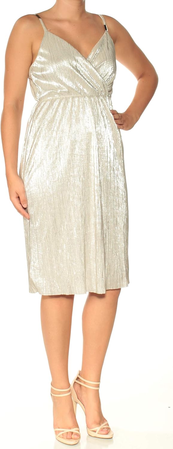 GUESS Женское плиссированное атласное платье-комбинация, Champagne
GUESS Женское плиссированное атласное платье-комбинация, Champagne