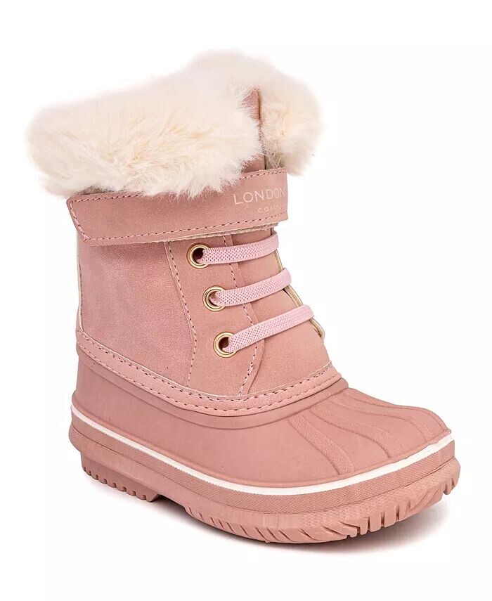 Ботинки Snowbunn для холодной погоды для девочек-малышей London Fog, розовый
Ботинки Snowbunn для холодной погоды для девочек-малышей London Fog, розовый