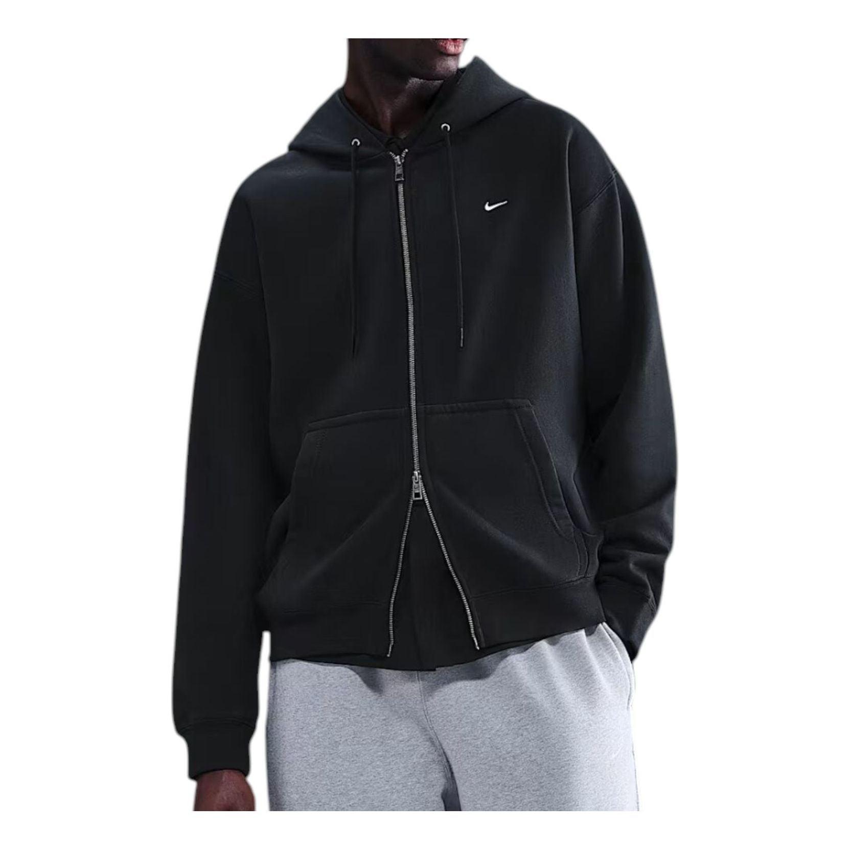 Толстовка Nike Solo Swoosh на молнии из флиса, черная
Толстовка Nike Solo Swoosh на молнии из флиса, черная