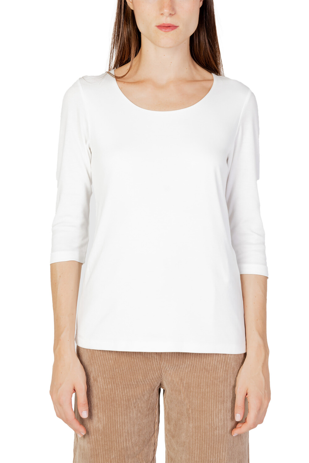 Лонгслив женский Street One из хлопка и модала, белый
Лонгслив женский Street One из хлопка и модала, белый