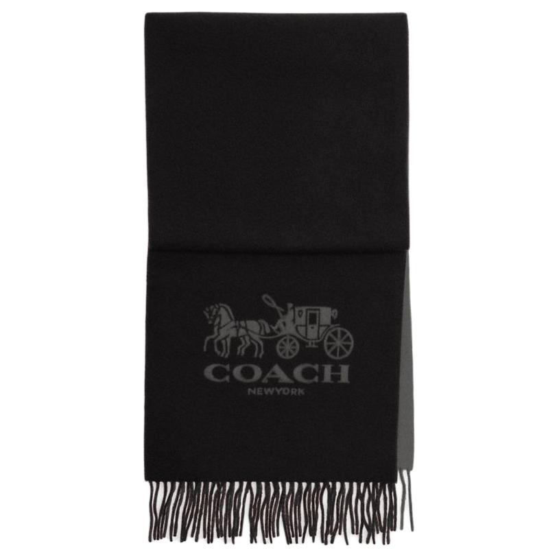 COACH Кашемировый шарф унисекс черный, Black
COACH Кашемировый шарф унисекс черный, Black