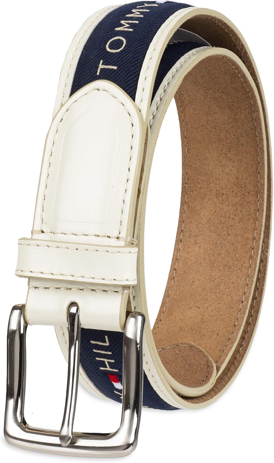 Мужской ремень Tommy Hilfiger с тканевой вставкой и классической пряжкой, Cream/Medium Navy
Мужской ремень Tommy Hilfiger с тканевой вставкой и классической пряжкой, Cream/Medium Navy