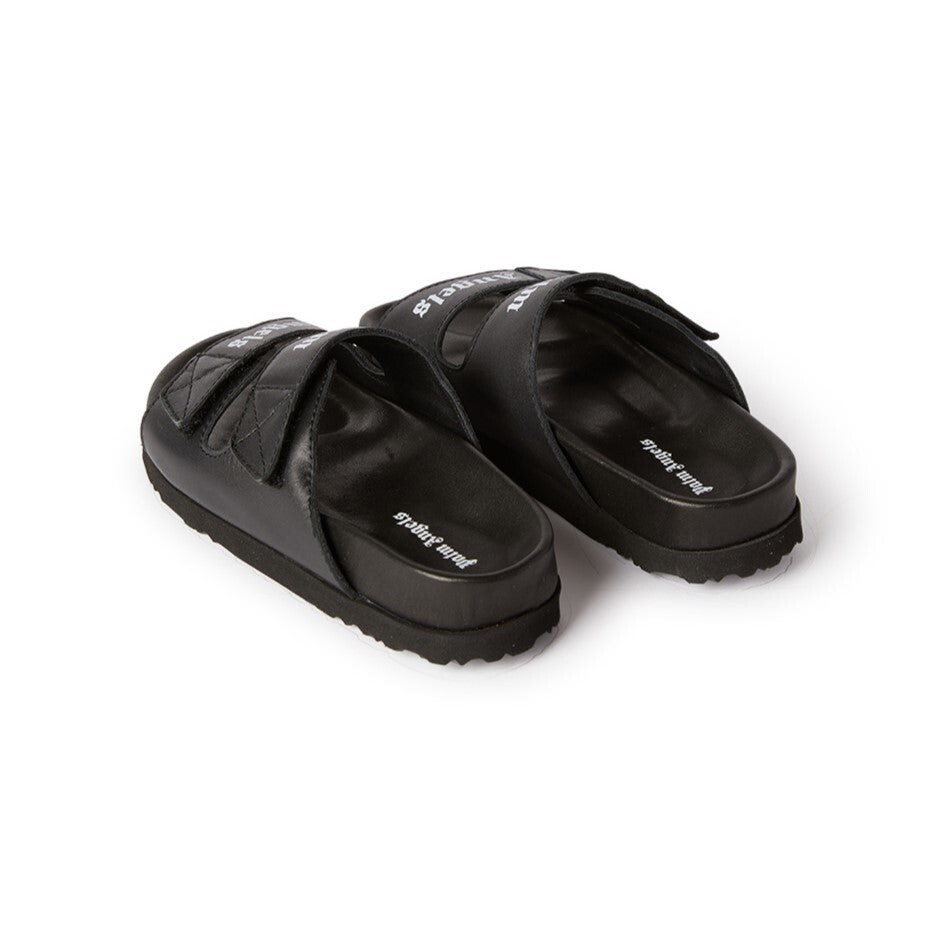 Черные босоножки с двумя ремешками с принтом Palm Angels, черный
Черные босоножки с двумя ремешками с принтом Palm Angels, черный