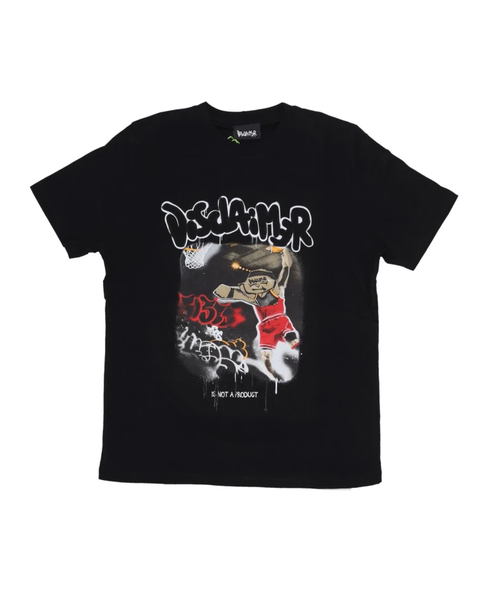 Черная баскетбольная футболка с коротким рукавом Disclaimer, черный
Черная баскетбольная футболка с коротким рукавом Disclaimer, черный