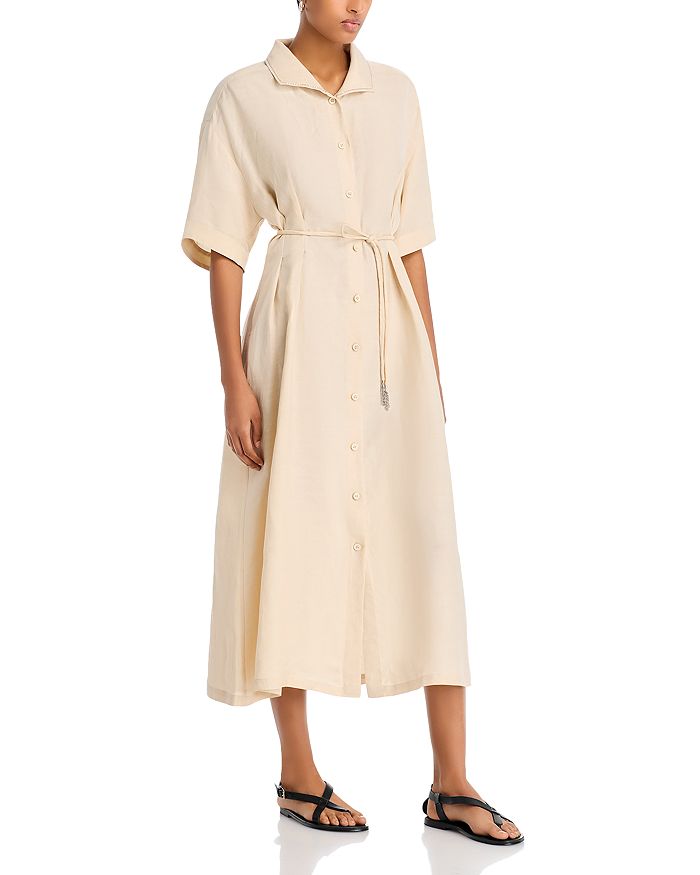 Фабиана Филиппи Платье-рубашка с поясом Fabiana Filippi, коричневый/бежевый
Фабиана Филиппи Платье-рубашка с поясом Fabiana Filippi, коричневый/бежевый