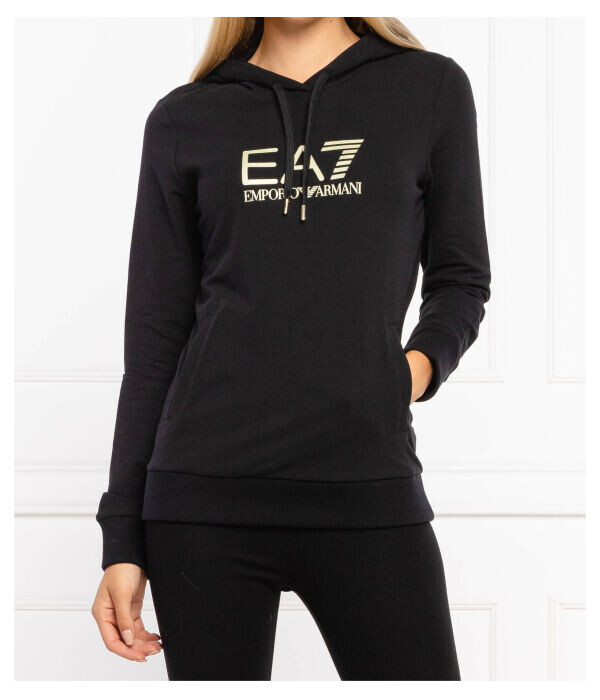 Толстовка Ea7 Regular Fit с капюшоном, черный
Толстовка Ea7 Regular Fit с капюшоном, черный