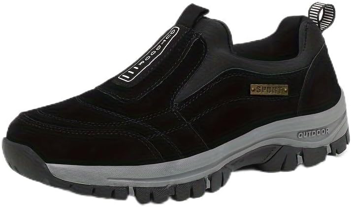 Мужские лоферы с отделкой с полосками, удобные, с прочной противоскользящей подошвой, верх из ПУ, текстильная подкладка - подходит для всех сезонов, большой размер Clolinde, черный
Мужские лоферы с отделкой с полосками, удобные, с прочной противоскользящей подошвой, верх из ПУ, текстильная подкладка - подходит для всех сезонов, большой размер Clolinde, черный